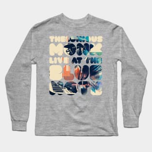 thelonious monk typography graphic Long Sleeve T-Shirt